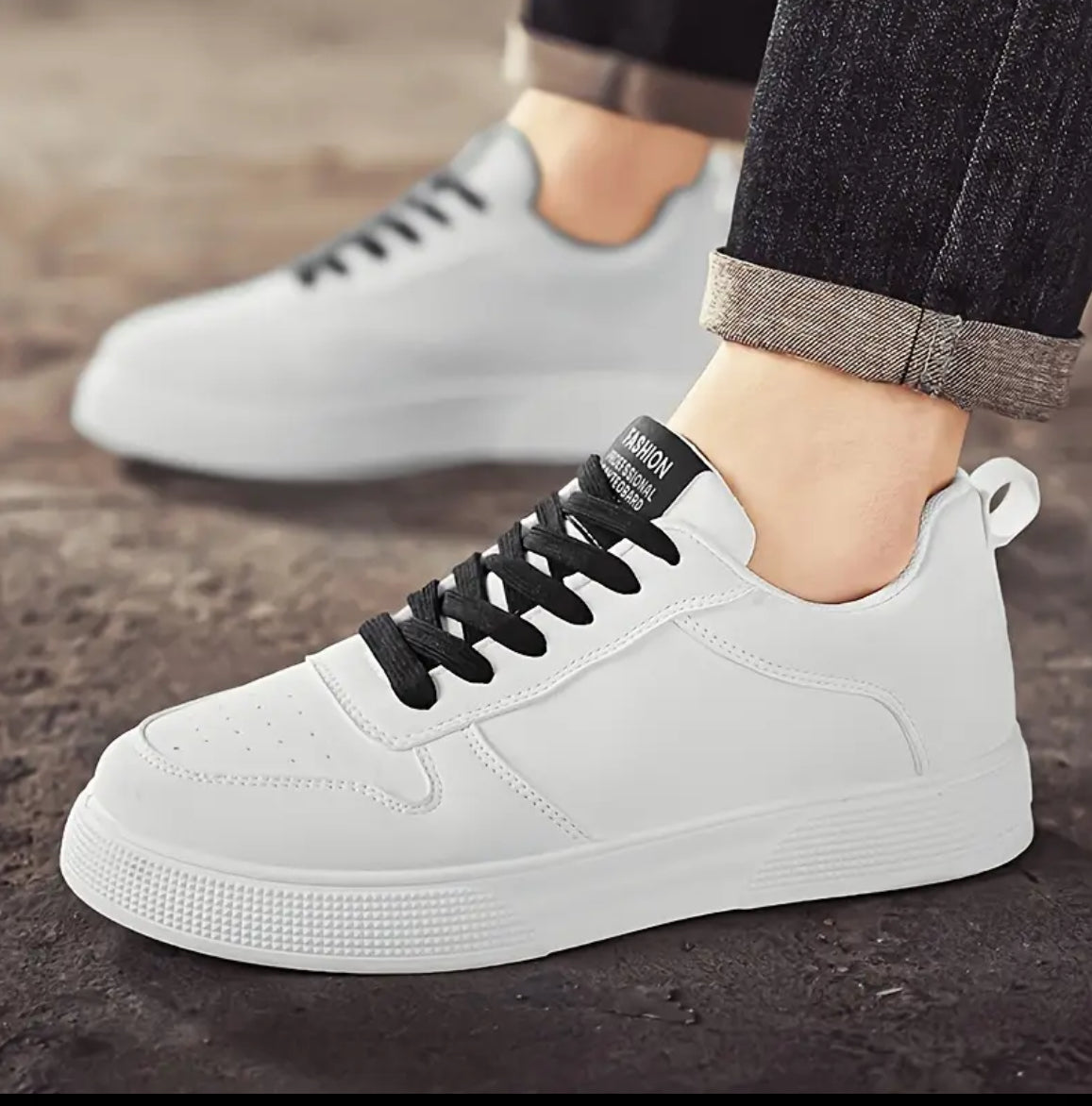 Men's Breathable Casual Sneakers, Lace-Up Low Tops for Everyday & Sporty Wear