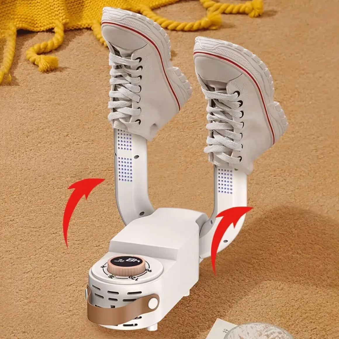 Shoe Dryer, Fast Deodorizing, Automatic Timing Function, Hot Air Circulation, Suitable for All Types Of Shoes