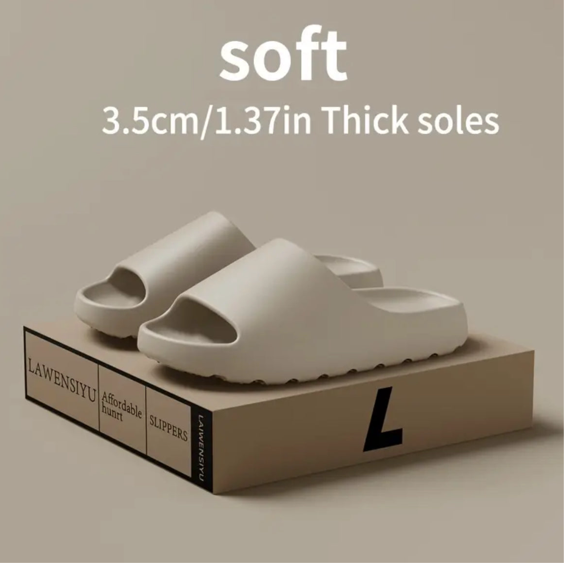 Unisex Soft Slippers, Comfortable Indoor/Outdoor Slide Sandals, Non-slip Textured Design, Stylish Footwear