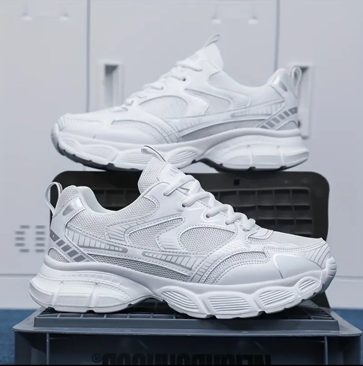 Men's Casual Sports Shoes, Breathable, Casual Sports Style, Lace-up Low-top Shoes