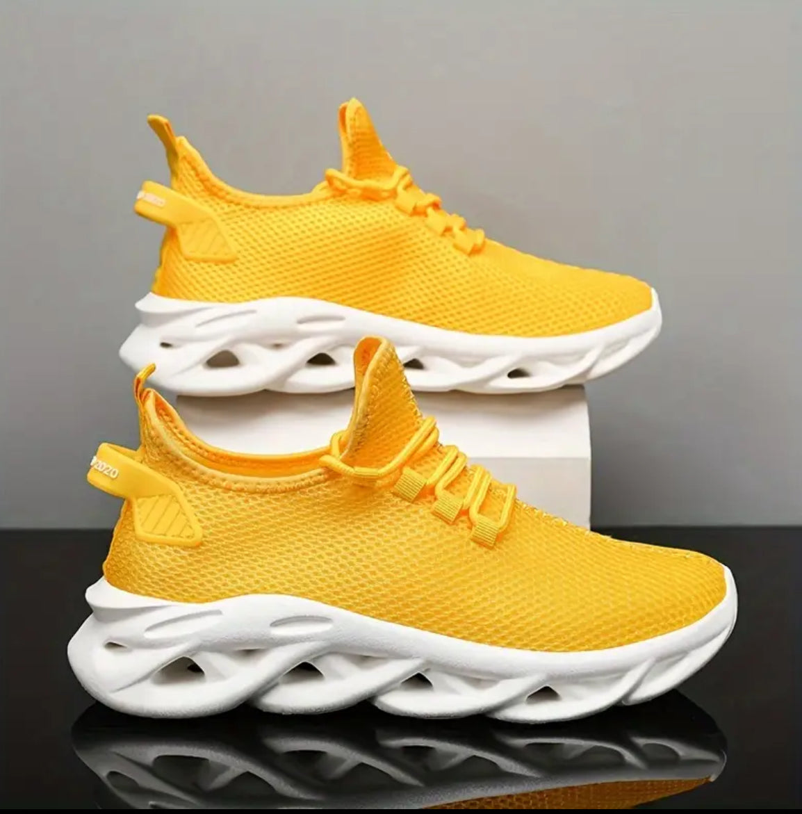 Men's Blade Sneakers Running Shoes Slip-on Sneakers With Shoelaces - Odor-resistant Athletic Shoes - Lightweight And Breathable