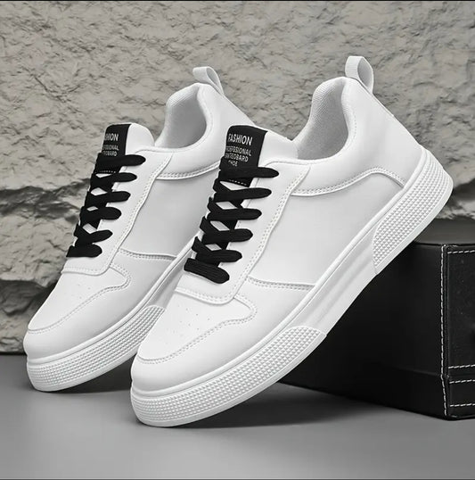Men's Breathable Casual Sneakers, Lace-Up Low Tops for Everyday & Sporty Wear