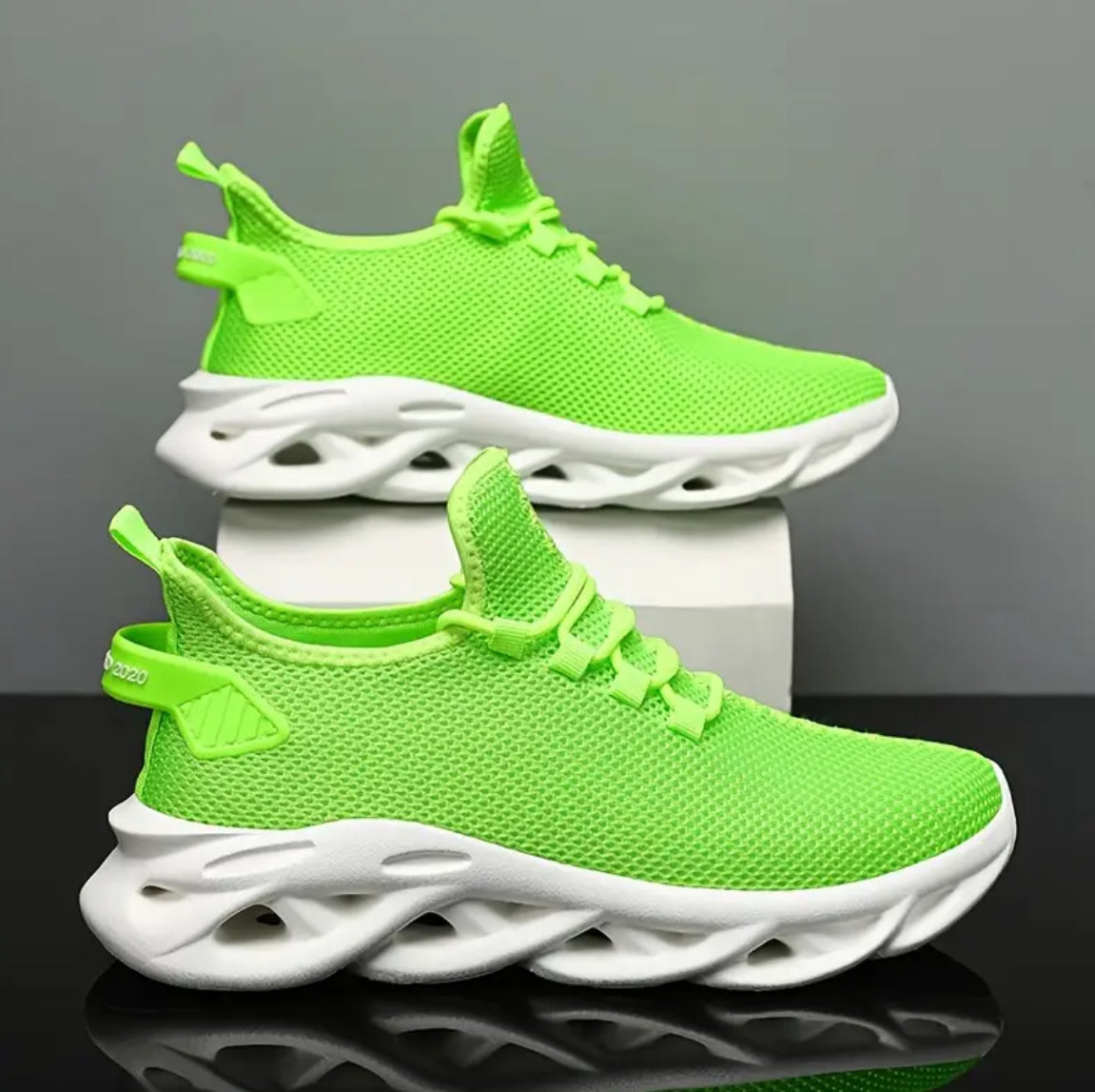 Men's Blade Sneakers Running Shoes Slip-on Sneakers With Shoelaces - Odor-resistant Athletic Shoes - Lightweight And Breathable