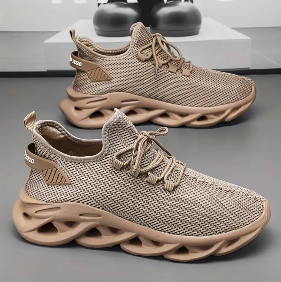 Men's Blade Sneakers Running Shoes Slip-on Sneakers With Shoelaces - Odor-resistant Athletic Shoes - Lightweight And Breathable