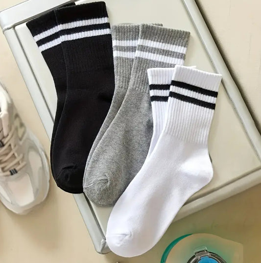 Simple 3-Pack Men's Fashion Crew Socks